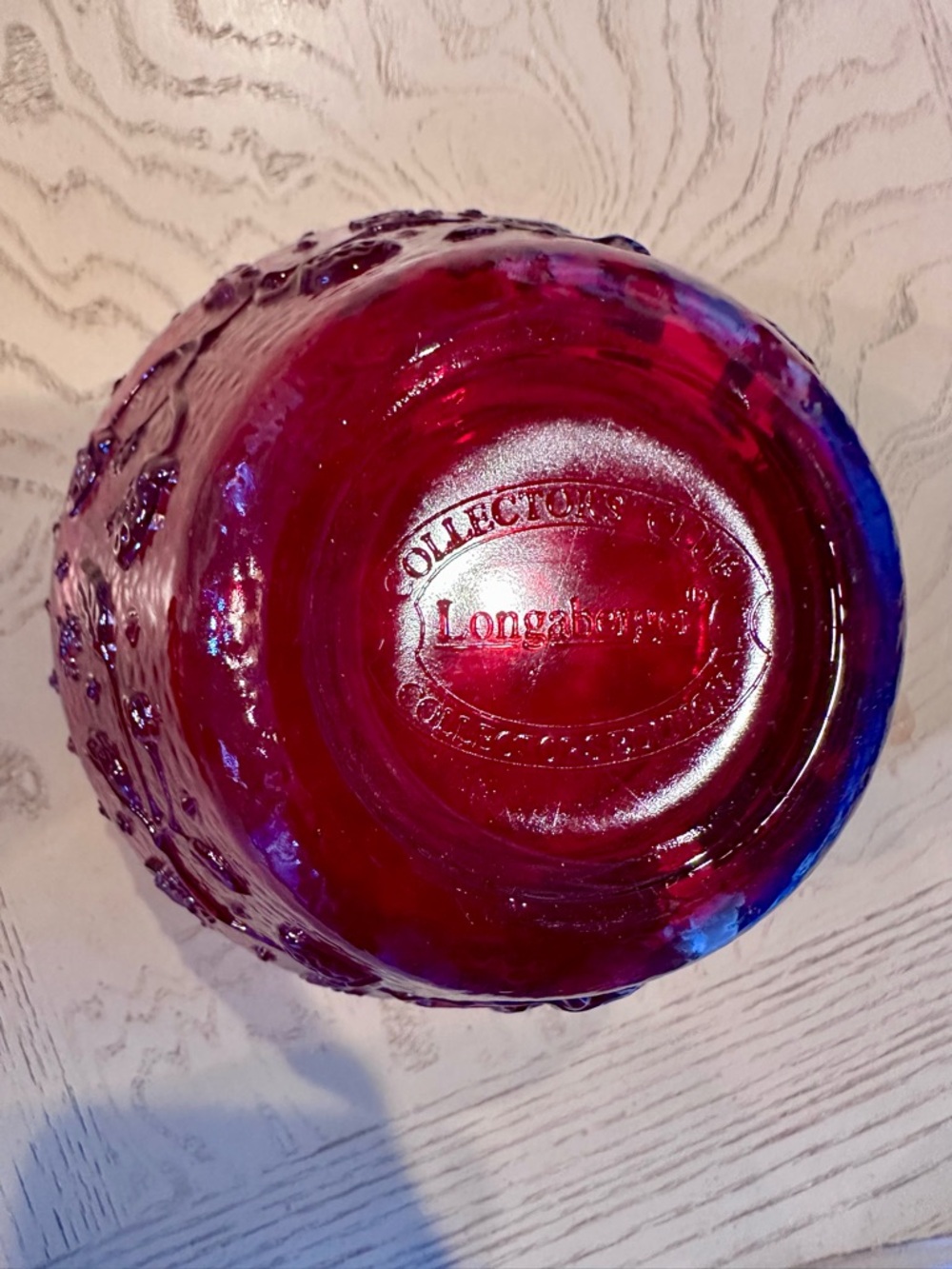 NIB 2005 Longaberger Collectors Club Ruby Red Strawberry Jam Jar - Pristine! - Picture 6 of 8